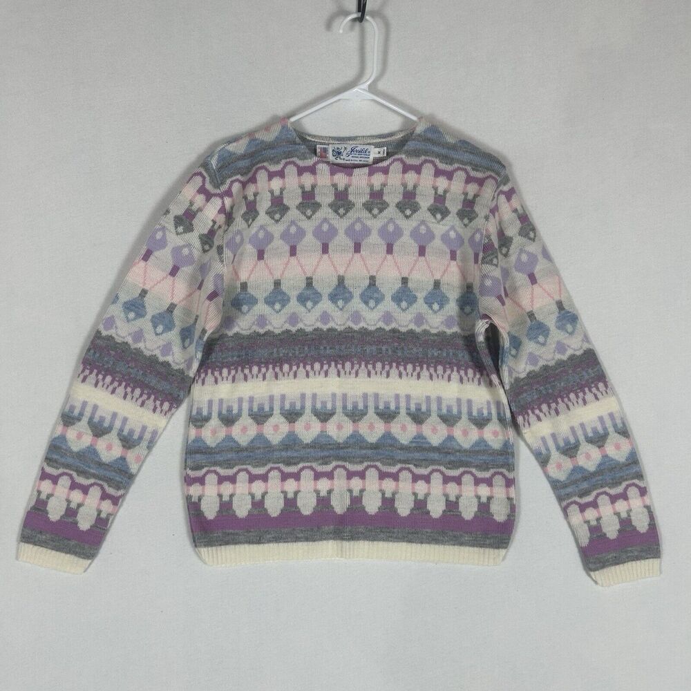 Vintage Jersild Ugly Christmas Sweater Womens Medium Holiday Casual Long Sleeve